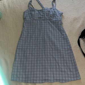 Brandy Melville Blue plaid mini dress
